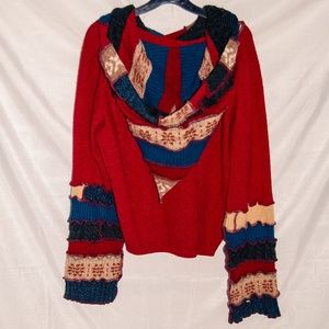 Handmade Eco-fashion Upcycled Whimsical Unisex Sweater